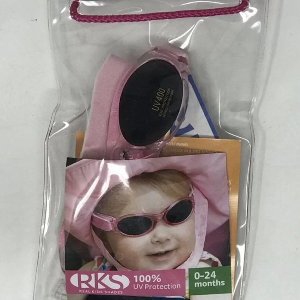 Real Kids Shades Baby Girls Sunglasses Pink Size 0-24 Months UV Protection NEW